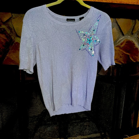 ⭐️RARE Y2K Vintage Moda International Victoria’s Secret Fitted Sweater - Picture 7 of 16